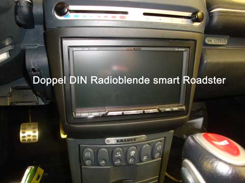 Doppel DIN Radioblende smart Roadster